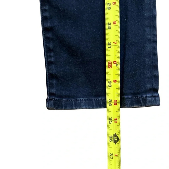 Cabi Style # 3189 Black Denim Jeans New Crop Straight Cropped 4 - Picture 7 of 12